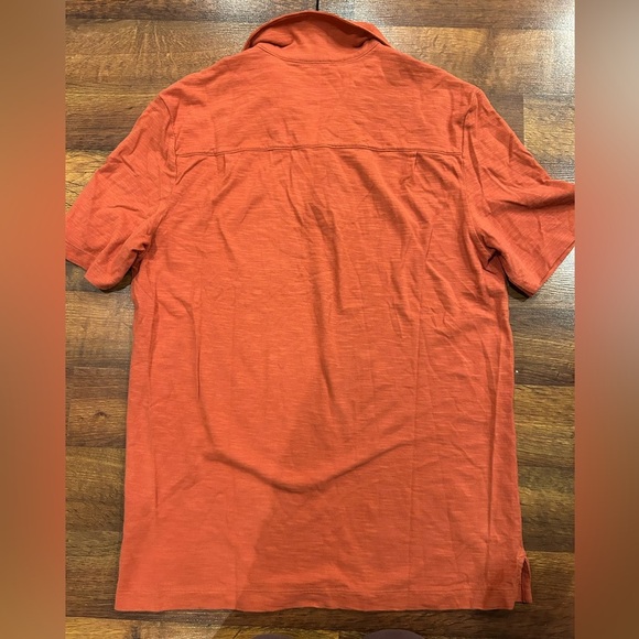 NWT Good Man Brand Men's Orange Polo Shirt 100% Cotton Size Medium - Picture 6 of 7